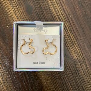 Disney Gold Mickey Mouse Hoop Earrings